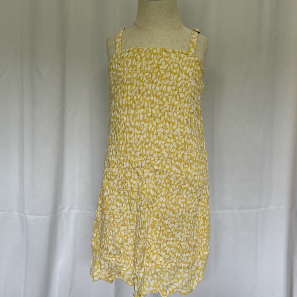 Abercrombie Kids Yellow and White Sleeveless Sundress